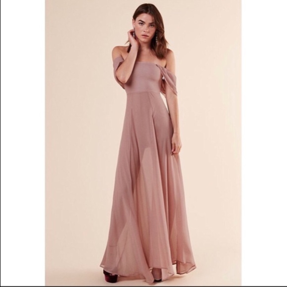 Reformation Annora Dress in Blush NWT